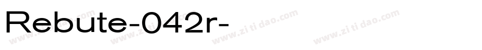 Rebute-042r字体转换