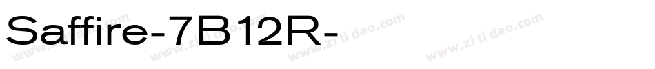 Saffire-7B12R字体转换