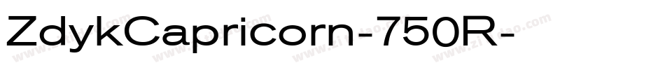 ZdykCapricorn-750R字体转换
