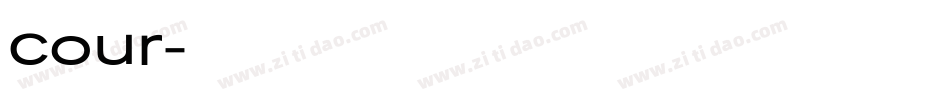 cour字体转换