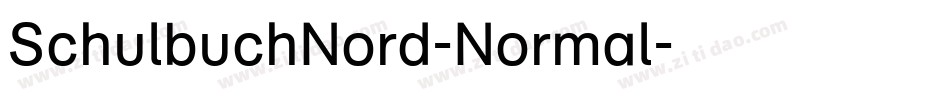 SchulbuchNord-Normal字体转换