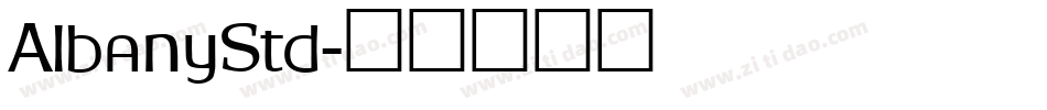AlbanyStd字体转换