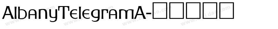 AlbanyTelegramA字体转换