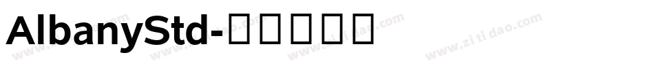AlbanyStd字体转换
