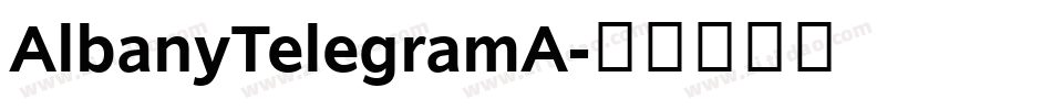AlbanyTelegramA字体转换