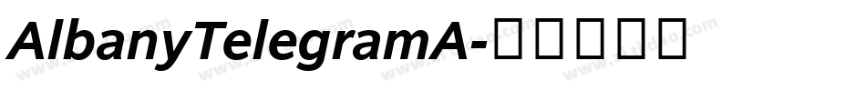 AlbanyTelegramA字体转换