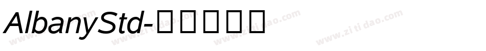 AlbanyStd字体转换