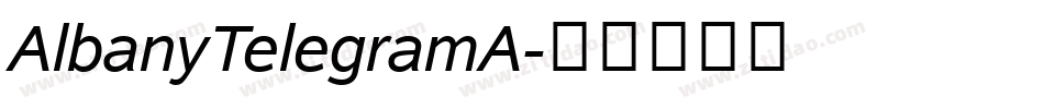 AlbanyTelegramA字体转换