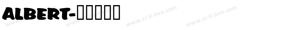 ALBERT字体转换
