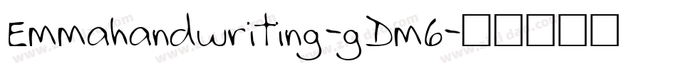 Emmahandwriting-gDm6字体转换