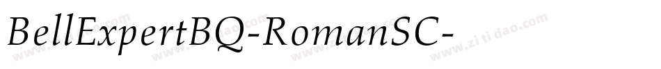 BellExpertBQ-RomanSC字体转换