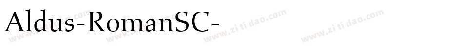 Aldus-RomanSC字体转换
