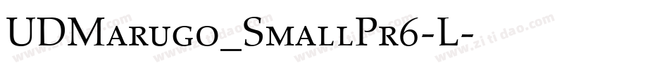 UDMarugo_SmallPr6-L字体转换 UDMarugo_SmallPr6-L字体转换