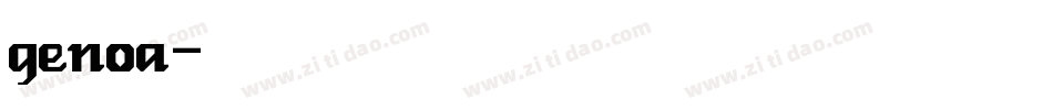 genoa字体转换