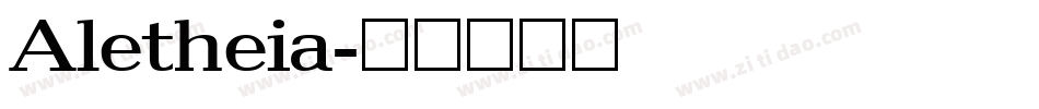 Aletheia字体转换