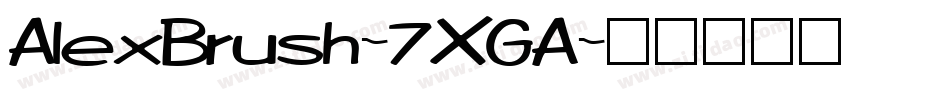 AlexBrush-7XGA字体转换