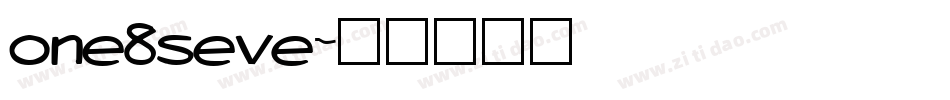 one8seve字体转换