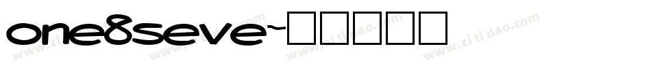 one8seve字体转换