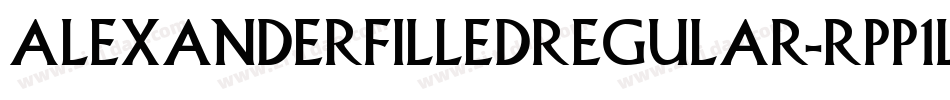 AlexanderFilledRegular-Rpp1l字体转换