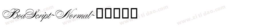 BoaScript-Normal字体转换