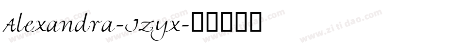 Alexandra-Jzyx字体转换