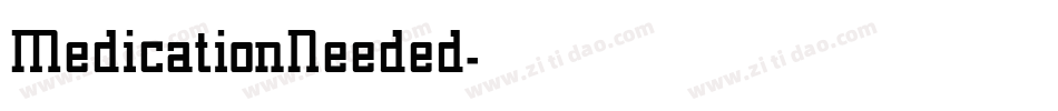 MedicationNeeded字体转换