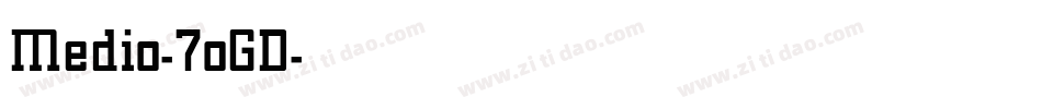 Medio-7oGD字体转换