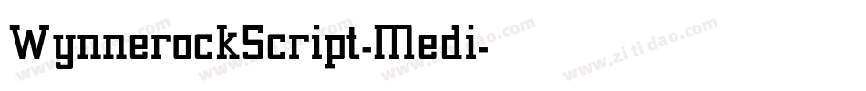 WynnerockScript-Medi字体转换