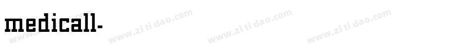 medicall字体转换