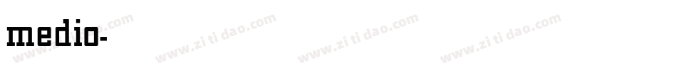 medio字体转换