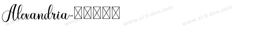 Alexandria字体转换