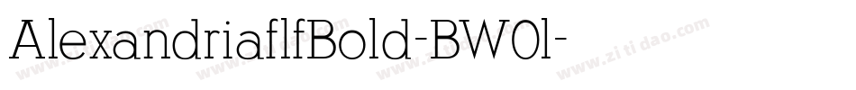 AlexandriaflfBold-BW0l字体转换