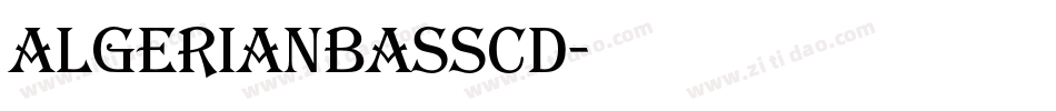 AlgerianBasSCD字体转换