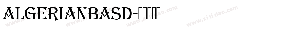 AlgerianBasD字体转换