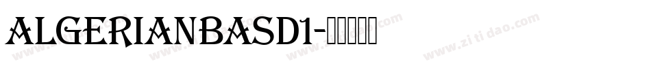 AlgerianBasD1字体转换