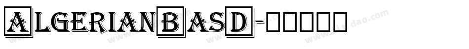 AlgerianBasD字体转换