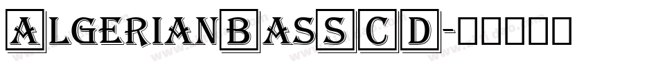 AlgerianBasSCD字体转换