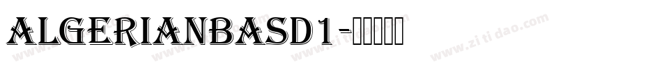 AlgerianBasD1字体转换