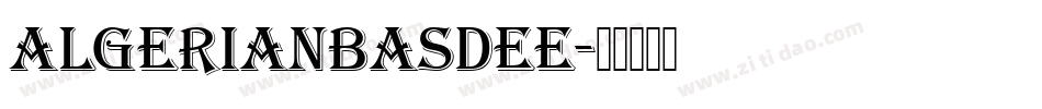 AlgerianBasDEE字体转换