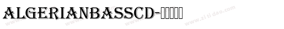 AlgerianBasSCD字体转换