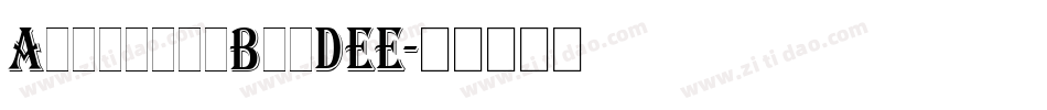 AlgerianBasDEE字体转换