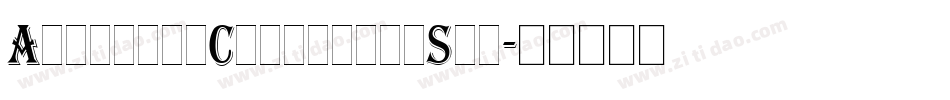 AlgerianCondensedStd字体转换
