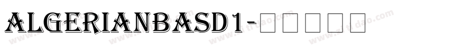 AlgerianBasD1字体转换