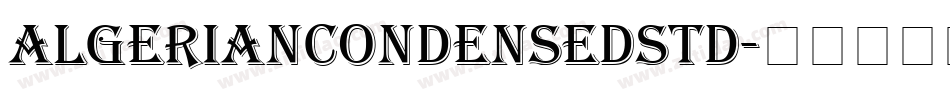 AlgerianCondensedStd字体转换