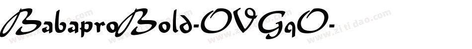 BabaproBold-OVGqO字体转换