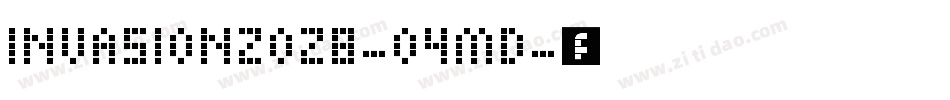 Invasion2028-04md字体转换