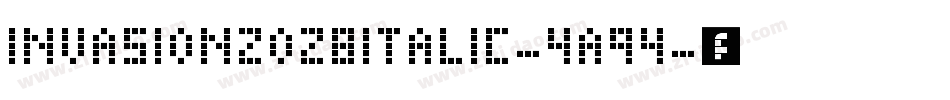 Invasion2028Italic-4a94字体转换