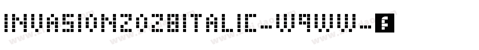 Invasion2028Italic-w9Ww字体转换