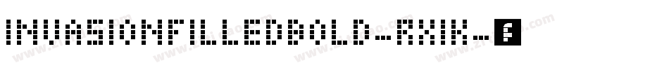 InvasionFilledBold-rX1K字体转换