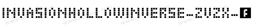 InvasionHollowInverse-2VzX字体转换